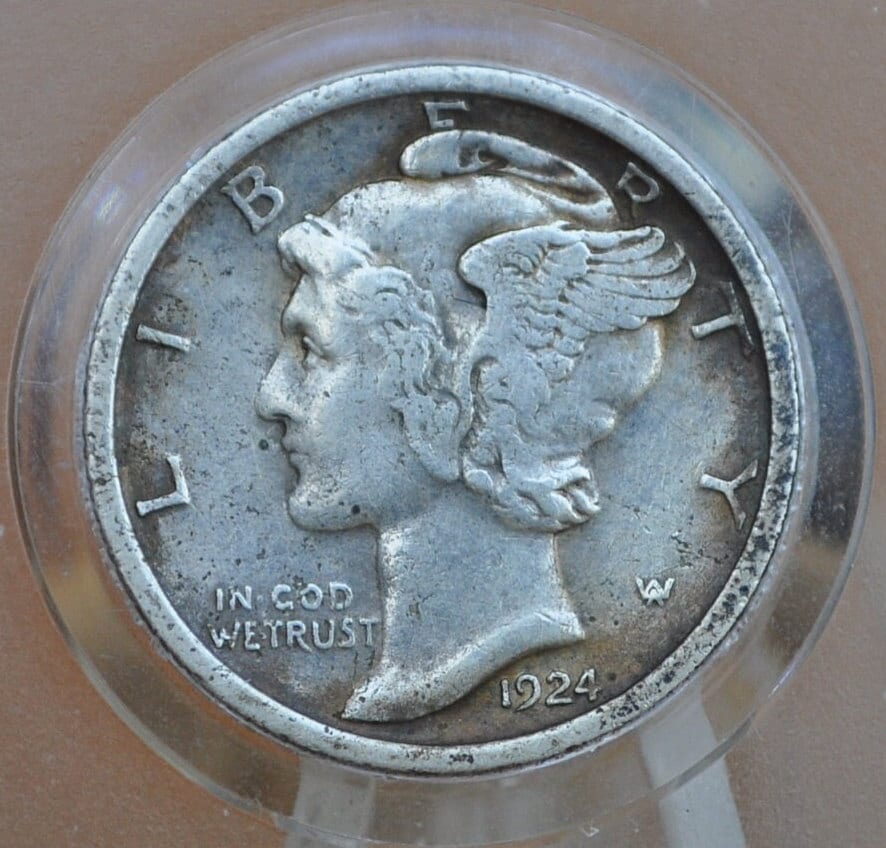1924 Mercury Dime - Choose by Grade / Condition - Philadelphia Mint - 1924-P Mercury Dime - Winged Liberty Head Silver Dime 1924