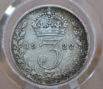 1920-1926 Great Britain Silver 3 Pence Silver - VF/AU Grades Conditions - UK 3 Pence Great Britain Three Pence 50% Silver