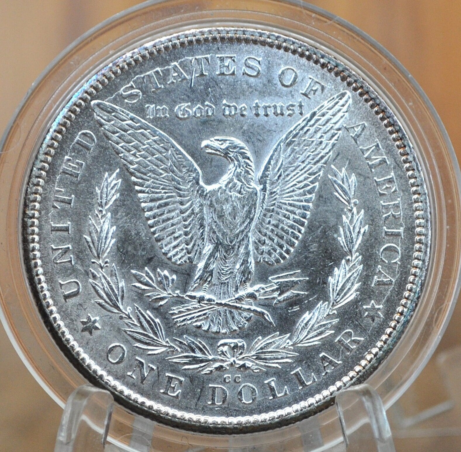 1878 CC Morgan Silver Dollar - MS63 (Choice Uncirculated / MS63) Grade - Carson City Mint, 1878-CC Morgan Dollar 1878CC, Key Date, Authentic