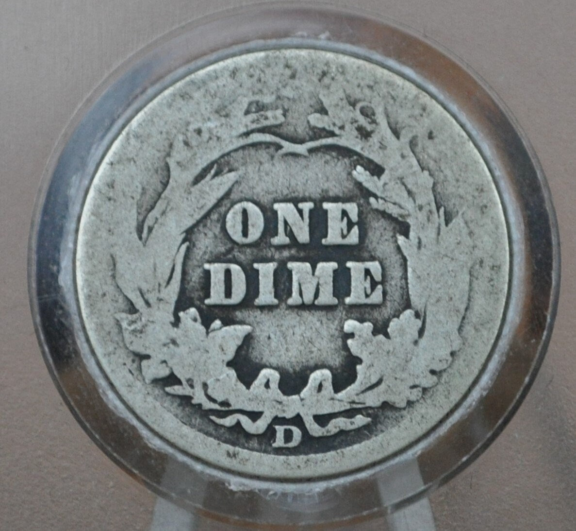 1906-D Barber Silver Dime - G (Good) Grade / Condition - Denver Mint - 1906 D Barber Dime 1906D Dime Silver