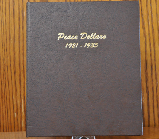 Dansco Peace Dollar Album 1921-1935, Used, No. 7175 Peace Silver Dollars, Dansco Album