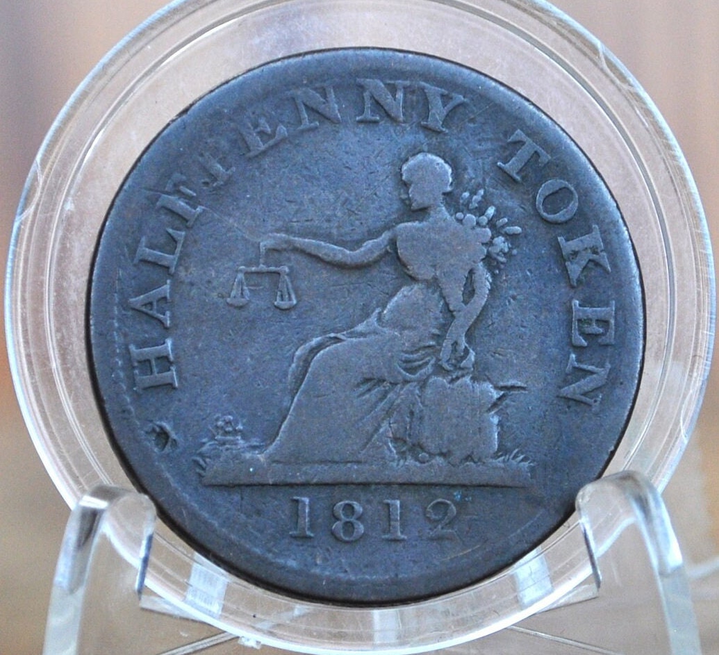 1812 Canada Tiffin Halfpenny Token Trade & Navigation - 1/2 Penny Token Canada 1812 - 1812 Canadian Token