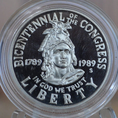 1989-S Bicentennial of the Congress Half Dollar - Proof, Clad - San Francisco Mint - 1989 Commemorative Half Dollar