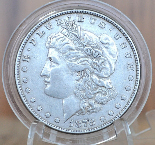 1878 Morgan Silver Dollar Eight Feathers - XF+ (Extremely Fine) Grade - 1878 8 Tail Feathers Morgan - 8 Feather Variety 1878 P Morgan Silver