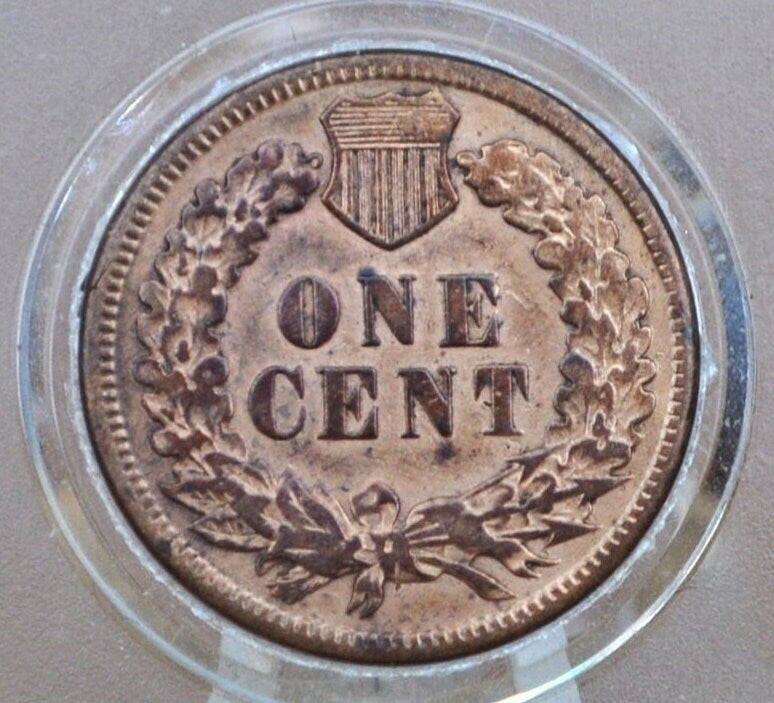 1885 Indian Head Penny - XF Detail, Cleaned - Tougher Date - Indian Head Cent 1885 Cent, Lower Priced Coin Due to Cleaning
