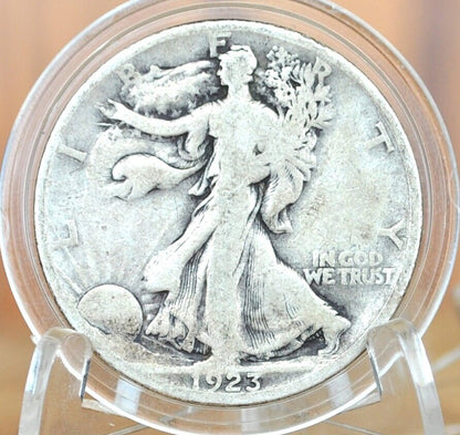 1923-S Walking Liberty Silver Half Dollar - VG (Very Good) Grade / Condition - San Francisco Mint - 1923 S Half Dollar / 1923 S WLH